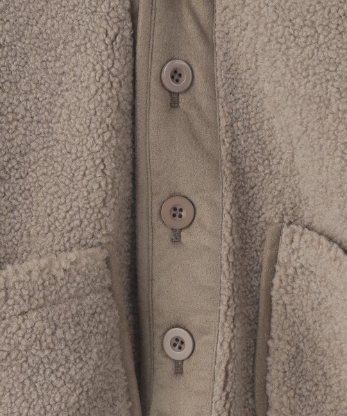 LOWRYS FARM（ローリーズファーム）の「ボアブルゾン　215181（ブルゾン・キッズ・アイボリー/ベージュ/グリーン/パープル・110cm/120cm/130cm）」の7枚目の写真