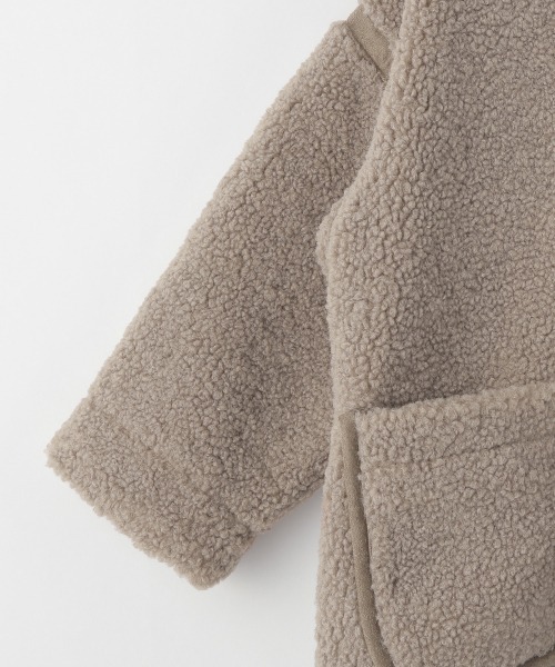 LOWRYS FARM（ローリーズファーム）の「ボアブルゾン　215181（ブルゾン・キッズ・アイボリー/ベージュ/グリーン/パープル・110cm/120cm/130cm）」の8枚目の写真