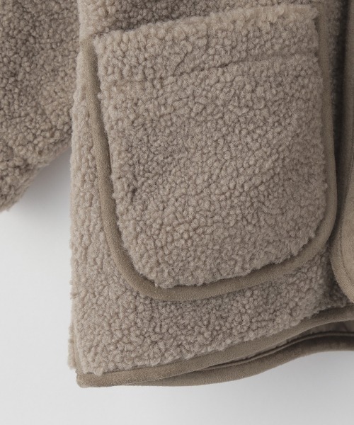 LOWRYS FARM（ローリーズファーム）の「ボアブルゾン　215181（ブルゾン・キッズ・アイボリー/ベージュ/グリーン/パープル・110cm/120cm/130cm）」の10枚目の写真