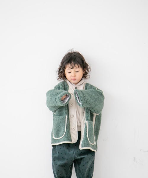 LOWRYS FARM（ローリーズファーム）の「ボアブルゾン　215181（ブルゾン・キッズ・アイボリー/ベージュ/グリーン/パープル・110cm/120cm/130cm）」の18枚目の写真