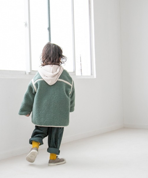 LOWRYS FARM（ローリーズファーム）の「ボアブルゾン　215181（ブルゾン・キッズ・アイボリー/ベージュ/グリーン/パープル・110cm/120cm/130cm）」の19枚目の写真