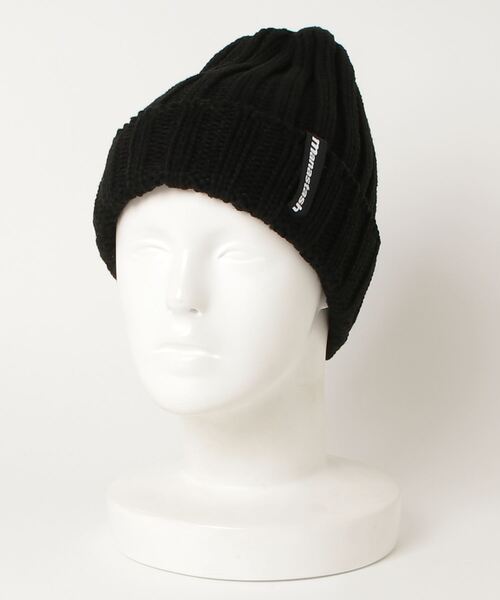 MANASTASH（マナスタッシュ）の「MANASTASH/マナスタッシュ　90 LOGO BEANIE Ⅱ　ビーニー（ニットキャップ/ビーニー・メンズ・タン/ダークオリーブ/インディゴブルー/ライトベージュ/ライトブルーグレー/ブラック/ボルドー/ゴールド・FREE）」の2枚目の写真