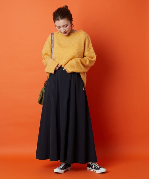 FREAK'S STORE（フリークスストア）の「▽【WEB限定】KELTY/ケルティ　別注ラップフレアスカート（スカート・レディース・ブラック/ベージュ/ネイビー/グリーン・ﾌﾘ-）」の5枚目の写真