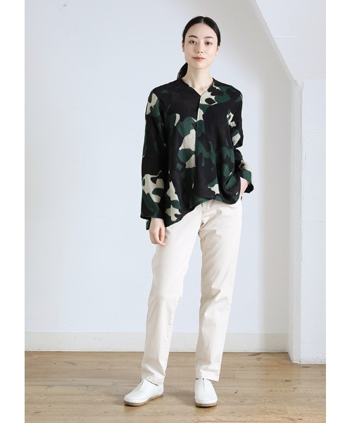 Plantation（プランテーション）の「ブラリーフラワー/ブラウス（シャツ/ブラウス・レディース・イエロー/グリーン・M size）」の14枚目の写真