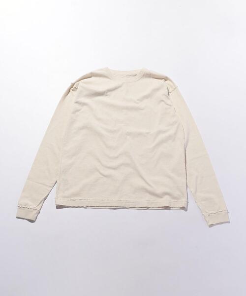 ETHOS（エトス）の「＜ETHOS（エトス）＞ SIDE OUT LS/カットソー（Tシャツ/カットソー・メンズ・ネイビー/モカ/オフホワイト・M/L）」の2枚目の写真