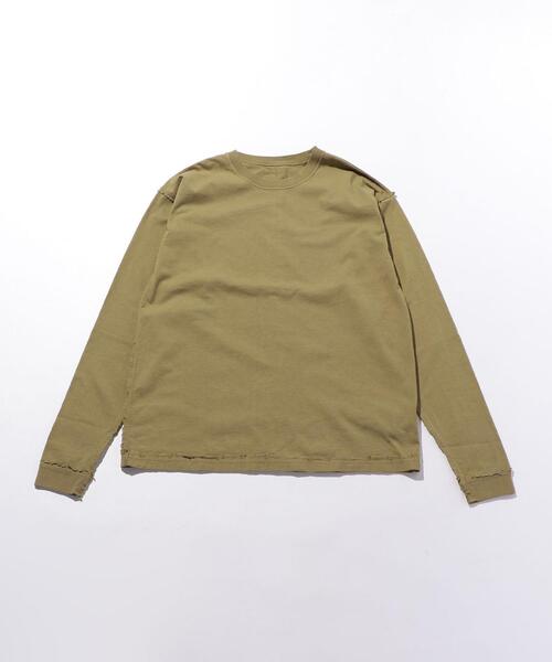ETHOS（エトス）の「＜ETHOS（エトス）＞ SIDE OUT LS/カットソー（Tシャツ/カットソー・メンズ・ネイビー/モカ/オフホワイト・M/L）」の3枚目の写真