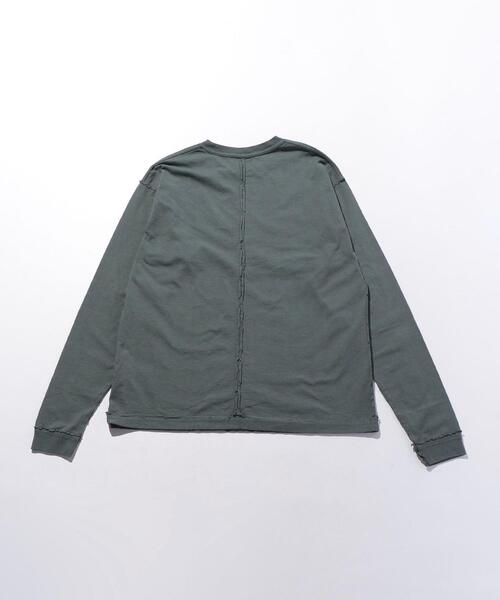 ETHOS（エトス）の「＜ETHOS（エトス）＞ SIDE OUT LS/カットソー（Tシャツ/カットソー・メンズ・ネイビー/モカ/オフホワイト・M/L）」の10枚目の写真