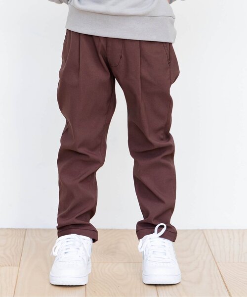 BREEZE(ブリーズ)の「/WEB限定タックテーパードパンツ_ストレッチ(その他パンツ・キッズ・ネイビー/ブラウン/グレー/カーキ/オレンジ/チャコール・90/100/110/120/80/130/140)」の4枚目の写真