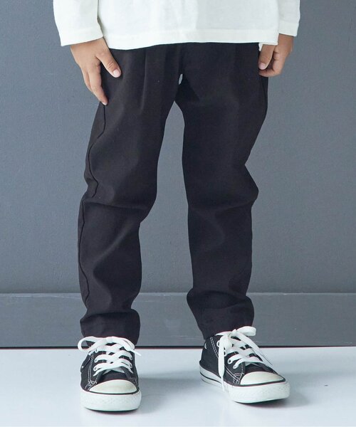 BREEZE(ブリーズ)の「/WEB限定タックテーパードパンツ_ストレッチ(その他パンツ・キッズ・ネイビー/ブラウン/グレー/カーキ/オレンジ/チャコール・90/100/110/120/80/130/140)」の3枚目の写真