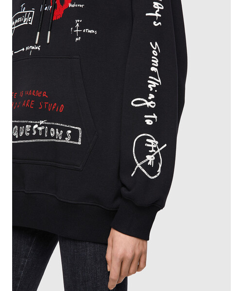 すなな ディーゼル スウェット プリント ホワイト 美品 未使用 タグ付き DIESEL（ディーゼル）の「メンズ クルーネック スウェット