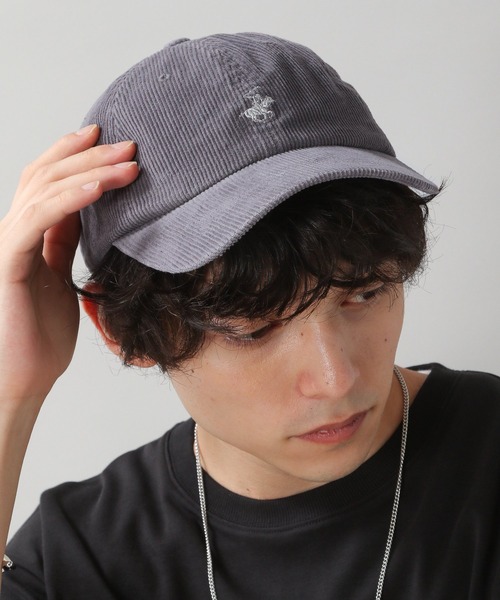 BEVERLY HILLS POLO CLUB（ビバリーヒルズポロクラブ）の「Beverlyhill's POLO CLUB/コ－デュロイ/刺繍LOW CAP/957204（キャップ・メンズ・ブラック/ベージュ/グレー/ブラウン・FREE）」の7枚目の写真