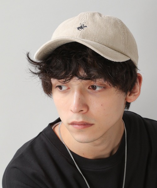 BEVERLY HILLS POLO CLUB（ビバリーヒルズポロクラブ）の「Beverlyhill's POLO CLUB/コ－デュロイ/刺繍LOW CAP/957204（キャップ・メンズ・ブラック/ベージュ/グレー/ブラウン・FREE）」の9枚目の写真