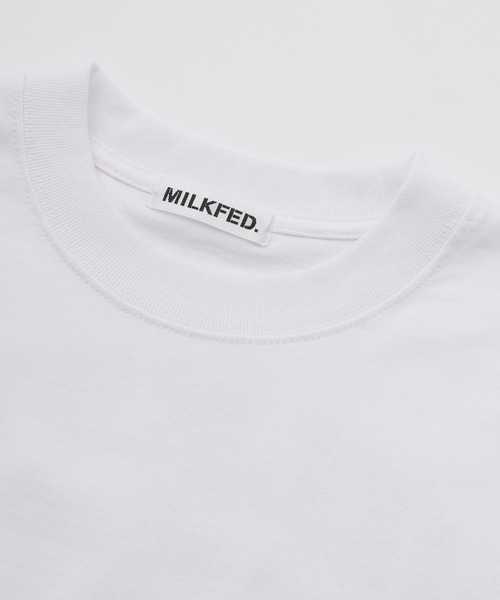 MILKFED.(ミルクフェド)の「LS TEE ARCH COOPER LOGO(Tシャツ/カットソー・レディース・ホワイト/ネイビー/ライトブルー/ブラック/オフホワイト・ONE SIZE)」の13枚目の写真