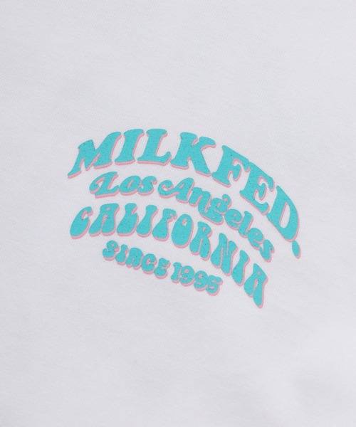 MILKFED.(ミルクフェド)の「LS TEE ARCH COOPER LOGO(Tシャツ/カットソー・レディース・ホワイト/ネイビー/ライトブルー/ブラック/オフホワイト・ONE SIZE)」の18枚目の写真