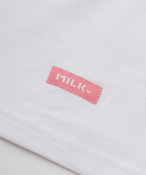 MILKFED.(ミルクフェド)の「LS TEE ARCH COOPER LOGO(Tシャツ/カットソー・レディース・ホワイト/ネイビー/ライトブルー/ブラック/オフホワイト・ONE SIZE)」の8枚目の写真