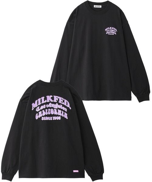 MILKFED.(ミルクフェド)の「LS TEE ARCH COOPER LOGO(Tシャツ/カットソー・レディース・ホワイト/ネイビー/ライトブルー/ブラック/オフホワイト・ONE SIZE)」の16枚目の写真