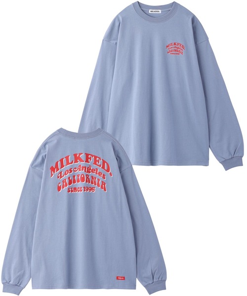 MILKFED.(ミルクフェド)の「LS TEE ARCH COOPER LOGO(Tシャツ/カットソー・レディース・ホワイト/ネイビー/ライトブルー/ブラック/オフホワイト・ONE SIZE)」の19枚目の写真