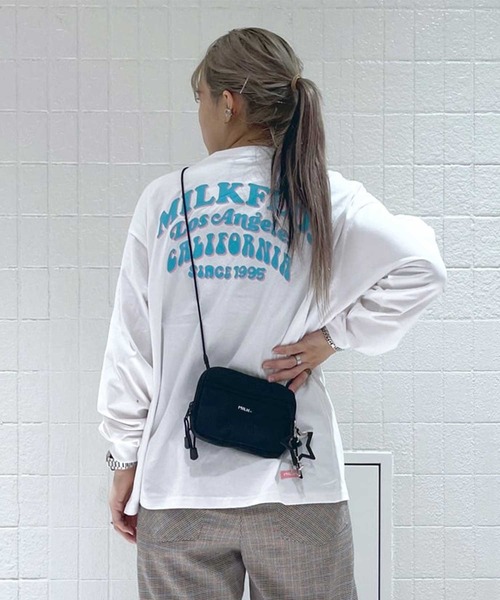 MILKFED.(ミルクフェド)の「LS TEE ARCH COOPER LOGO(Tシャツ/カットソー・レディース・ホワイト/ネイビー/ライトブルー/ブラック/オフホワイト・ONE SIZE)」の22枚目の写真