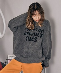 PBLIM | 【PAGEBOYLIM】クルーネックロゴニット(ニット/セーター)