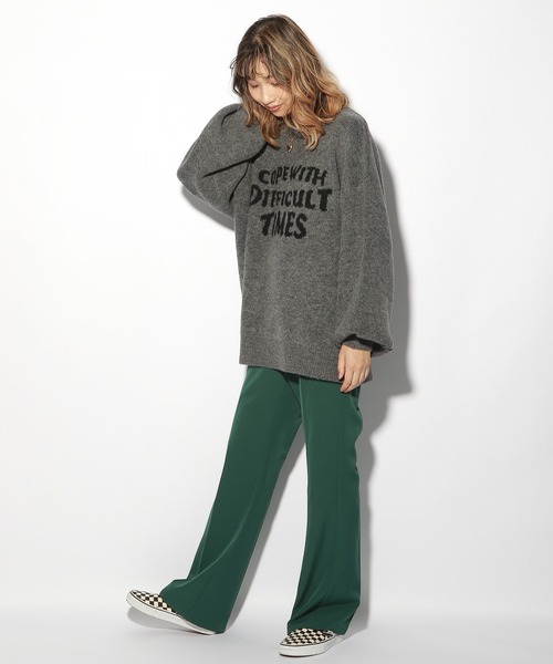 PBLIM（ページボーイリム）の「【PAGEBOYLIM】クルーネックロゴニット（ニット/セーター・レディース・ブラウン/ブルー/グレー/イエロー系その他6・FREE）」の22枚目の写真