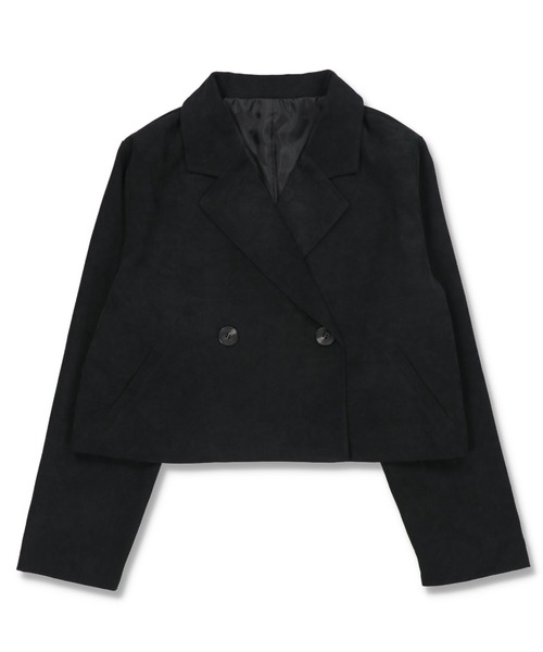 SPINNS（スピンズ）の「ショート丈テーラードジャケット（テーラードジャケット・レディース・ブラック/ブラウン/アイボリー・ONESIZE）」の10枚目の写真