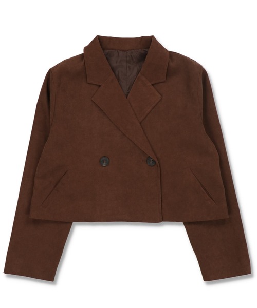 SPINNS（スピンズ）の「ショート丈テーラードジャケット（テーラードジャケット・レディース・ブラック/ブラウン/アイボリー・ONESIZE）」の14枚目の写真