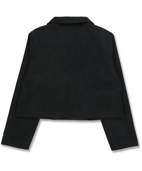 SPINNS（スピンズ）の「ショート丈テーラードジャケット（テーラードジャケット・レディース・ブラック/ブラウン/アイボリー・ONESIZE）」の11枚目の写真