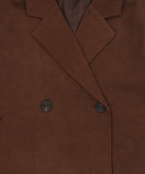 SPINNS（スピンズ）の「ショート丈テーラードジャケット（テーラードジャケット・レディース・ブラック/ブラウン/アイボリー・ONESIZE）」の18枚目の写真