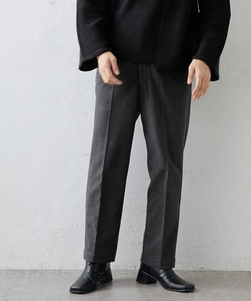 PUAL CE CIN(ピュアルセシン)の「【Du noir】ツイル起毛パンツ(その他パンツ・レディース・チャコールグレー/ベージュ/カーキ・FREE)」の2枚目の写真