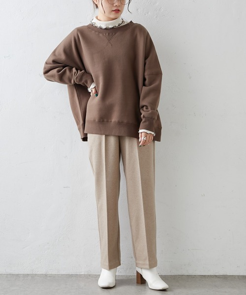 PUAL CE CIN(ピュアルセシン)の「【Du noir】ツイル起毛パンツ(その他パンツ・レディース・チャコールグレー/ベージュ/カーキ・FREE)」の15枚目の写真