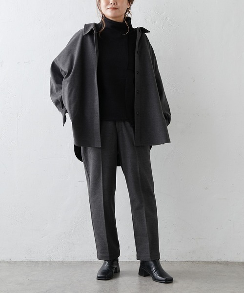 PUAL CE CIN(ピュアルセシン)の「【Du noir】ツイル起毛パンツ(その他パンツ・レディース・チャコールグレー/ベージュ/カーキ・FREE)」の16枚目の写真