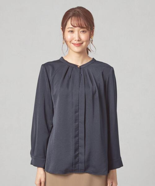 closet story(クローゼットストーリー)の「<closet story(クローゼットストーリー)>カサネネック マエタテ ブラウス(シャツ/ブラウス・レディース・ネイビー/ライム/ナチュラル・FREE)」の16枚目の写真
