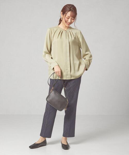 closet story(クローゼットストーリー)の「<closet story(クローゼットストーリー)>カサネネック マエタテ ブラウス(シャツ/ブラウス・レディース・ネイビー/ライム/ナチュラル・FREE)」の19枚目の写真