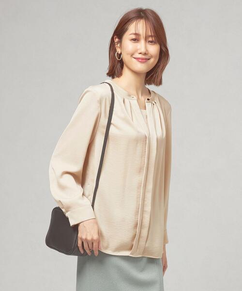 closet story(クローゼットストーリー)の「<closet story(クローゼットストーリー)>カサネネック マエタテ ブラウス(シャツ/ブラウス・レディース・ネイビー/ライム/ナチュラル・FREE)」の17枚目の写真