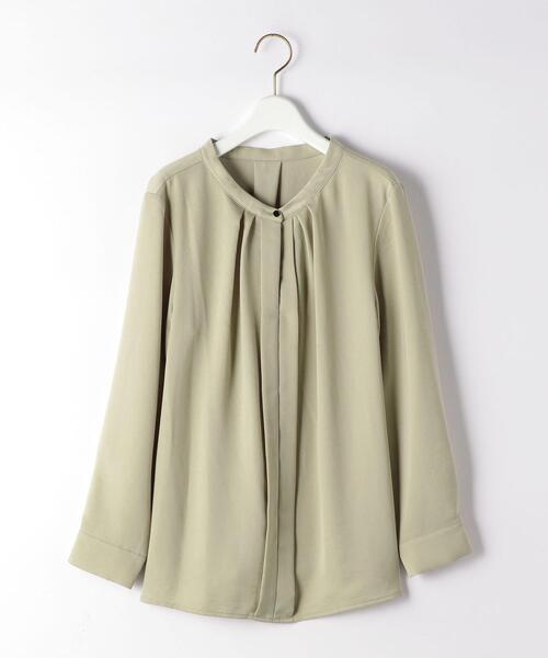 closet story(クローゼットストーリー)の「<closet story(クローゼットストーリー)>カサネネック マエタテ ブラウス(シャツ/ブラウス・レディース・ネイビー/ライム/ナチュラル・FREE)」の22枚目の写真