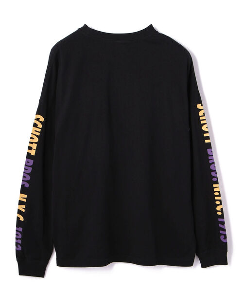 Schott(ショット)の「Schott/ショット/LS T-SHIRT MARK Schott BROS N.Y.C. 1913(Tシャツ/カットソー・メンズ・ブラック/ホワイト・MEDIUM/XX-LARGE/X-LARGE/LARGE)」の3枚目の写真