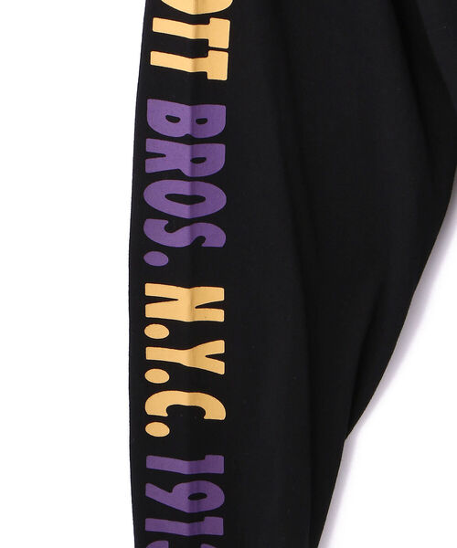 Schott(ショット)の「Schott/ショット/LS T-SHIRT MARK Schott BROS N.Y.C. 1913(Tシャツ/カットソー・メンズ・ブラック/ホワイト・MEDIUM/XX-LARGE/X-LARGE/LARGE)」の7枚目の写真