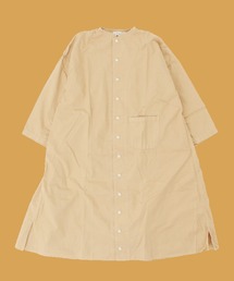 F.O.U/エフオーユー アトリエローブ ワンピース 無地 カラー スタンドカラー ビッグシルエット シンプル