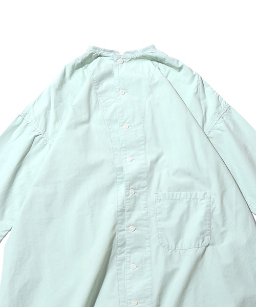F.O.U（エフオーユー）の「F.O.U/エフオーユー アトリエローブ ワンピース 無地 カラー スタンドカラー ビッグシルエット シンプル（ワンピース・キッズ・ベージュ/ピンク/ミント・130/140）」の10枚目の写真