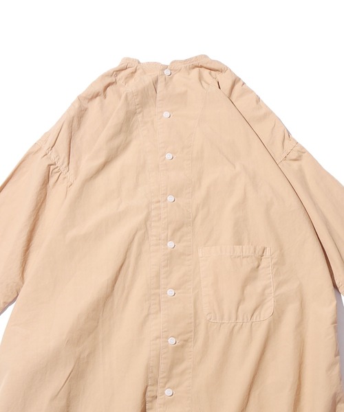 F.O.U（エフオーユー）の「F.O.U/エフオーユー アトリエローブ ワンピース 無地 カラー スタンドカラー ビッグシルエット シンプル（ワンピース・キッズ・ベージュ/ピンク/ミント・130/140）」の12枚目の写真