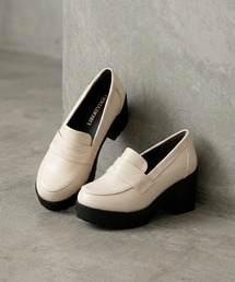 LibertyDoll 超軽量 8㎝厚底チャンキーヒールオックスフォードシューズ