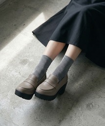 オックスフォード チャンキーヒール ラウンドトゥ」に該当する
