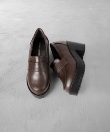 LibertyDoll（リバティードール）の「LibertyDoll 超軽量８㎝厚底チャンキーヒールオックスフォードシューズ（ローファー）」