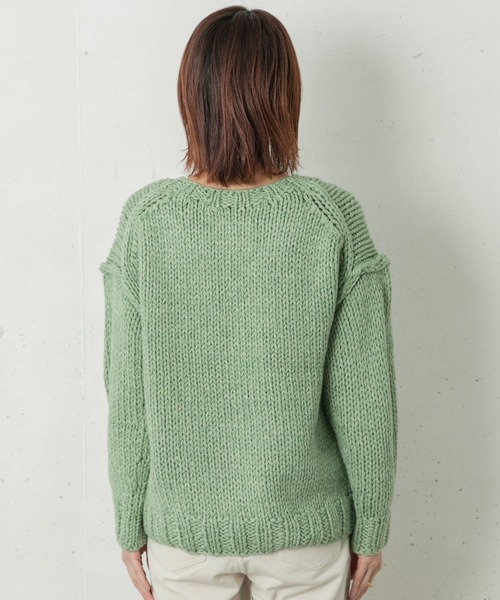 URBAN RESEARCH Sonny Label(アーバンリサーチサニーレーベル)の「ハンドニットプルオーバー(ニット/セーター・レディース・オフホワイト/ブルー系その他/ミント・FREE)」の20枚目の写真