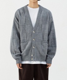 OVERSIZED CHECK CARDIGAN