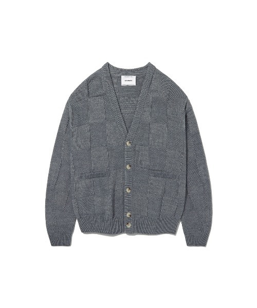 VIVASTUDIO（ビバスタジオ）の「OVERSIZED CHECK CARDIGAN（カーディガン/ボレロ・メンズ・グレー/カーキ・MEDIUM/LARGE）」の11枚目の写真