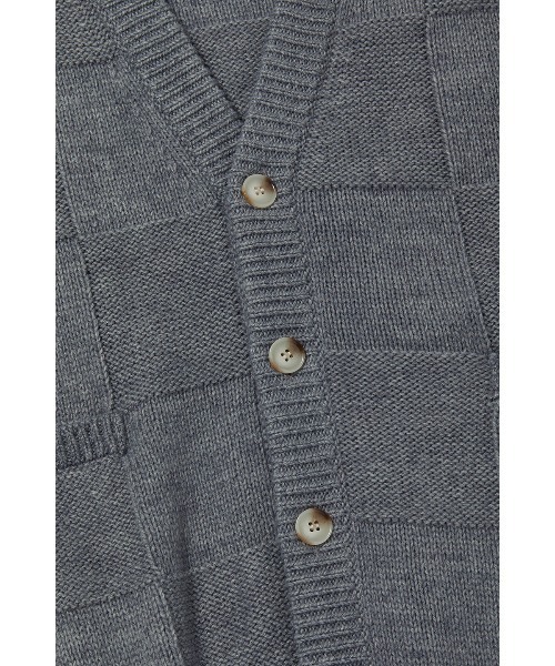 VIVASTUDIO（ビバスタジオ）の「OVERSIZED CHECK CARDIGAN（カーディガン/ボレロ・メンズ・グレー/カーキ・MEDIUM/LARGE）」の13枚目の写真