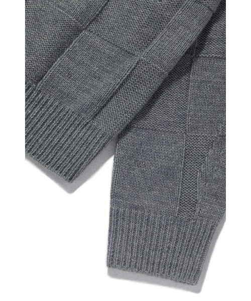 VIVASTUDIO（ビバスタジオ）の「OVERSIZED CHECK CARDIGAN（カーディガン/ボレロ・メンズ・グレー/カーキ・MEDIUM/LARGE）」の14枚目の写真