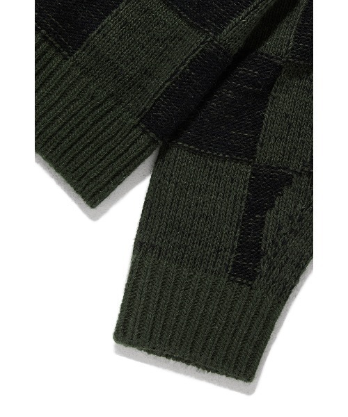 VIVASTUDIO（ビバスタジオ）の「OVERSIZED CHECK CARDIGAN（カーディガン/ボレロ・メンズ・グレー/カーキ・MEDIUM/LARGE）」の19枚目の写真