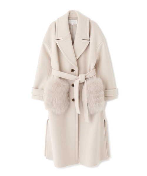 JILL STUART（ジルスチュアート）の「◆【WEB限定】マリンコート（チェスターコート・レディース・ベージュ/ホワイト・SMALL/MEDIUM）」の16枚目の写真